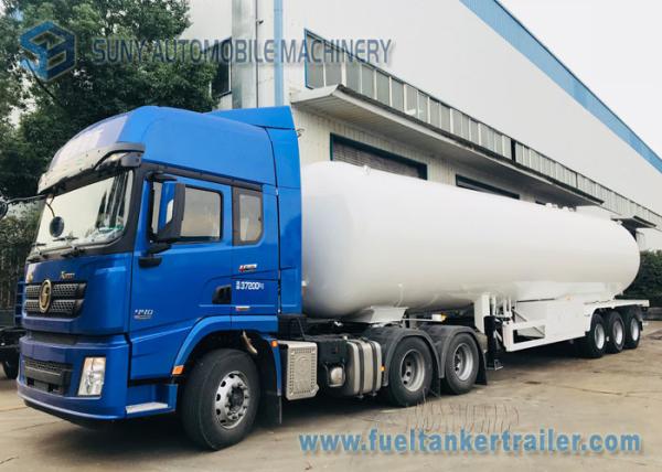 Buy cheap 3 Axles 12 Wheels 56M3 LPG Tank Semi Trailer Transport Bower Trailer from wholesalers