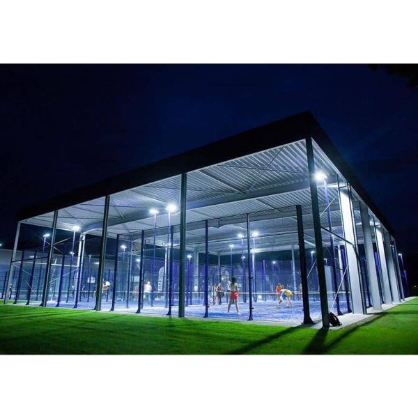 Buy cheap Mobile Padel Court / Build Padel Court 10m*20m Rechargeable Tennis Court Outdoor With Roof Cover / Portable LED Lights from wholesalers