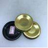 Buy cheap Gold Silver Iron Round Can Cover / ID73mm 300# Paper Tube Tin Bottom Lids from wholesalers