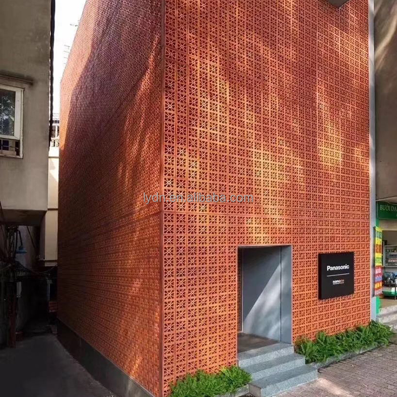 Classical Design Handmade Terracotta Garden Wall Blocks For Exterior Facades And Walls