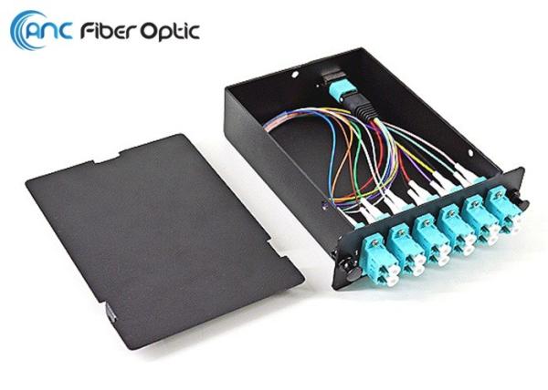 Buy cheap Aluminum 12 Fiber MTP Cassette Module MTP-12 To 6 X LC Duplex OM3 Standard Male from wholesalers