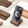 Buy cheap Wood Cell Phone Stand Wooden Mobile Phone Holder Universal Portable Desktop Smartphone Stand from wholesalers