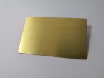 Blank Brushed Gold 0.8mm Metal Business Cards
