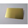 Buy cheap Blank Brushed Gold 0.8mm Metal Business Cards from wholesalers