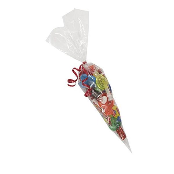 Buy cheap Cone Shaped Cellophane Candy Bags , Clear Plastic Birthday Party Treat Bags from wholesalers