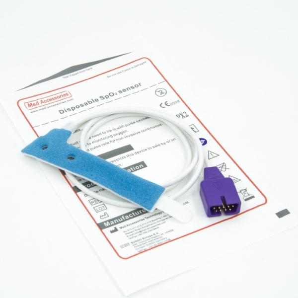 Buy cheap ISO13485 Durable Pediatric Spo2 Sensor , 9 Pin Disposable Pulse Oximeter Probe from wholesalers