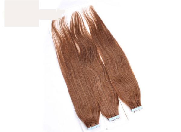 Buy cheap Remy Straight Long Lasting Tape In Virgin Human Hair Weave Without No Synthetic Fiber from wholesalers