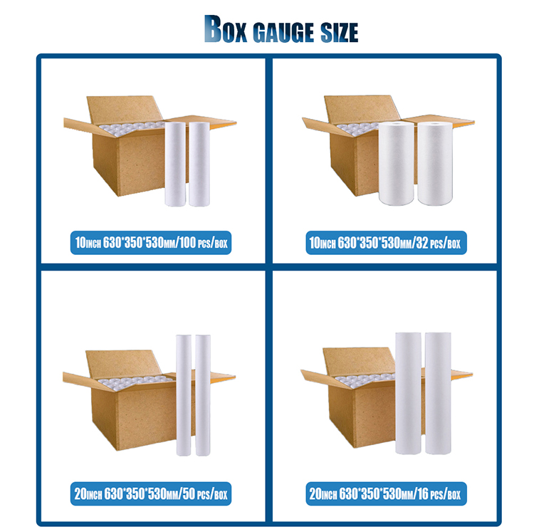 10 inch 5 micron Sediment PP UDF CTO Filter Cartridge for Whole House Water Purification System