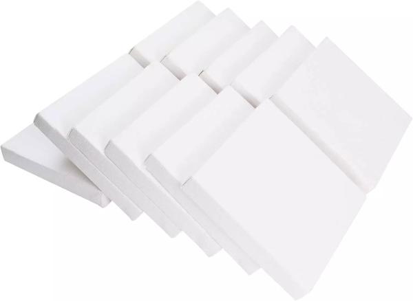 Buy cheap White Mini 6''x 6'' stretched painting canvas DIY Customizable Size For Painting from wholesalers