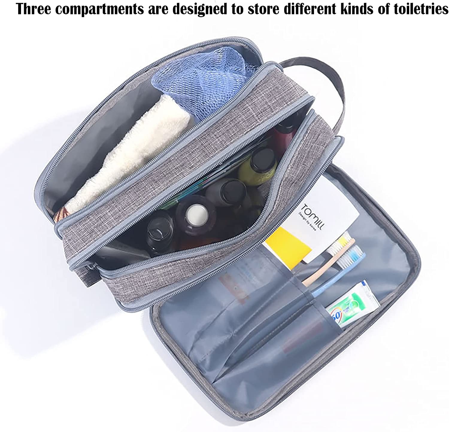 High Quality Toiletry Bag for Men Shockproof protective &Storgae Water-resistant Travel Toiletry Organizer Dopp Kit