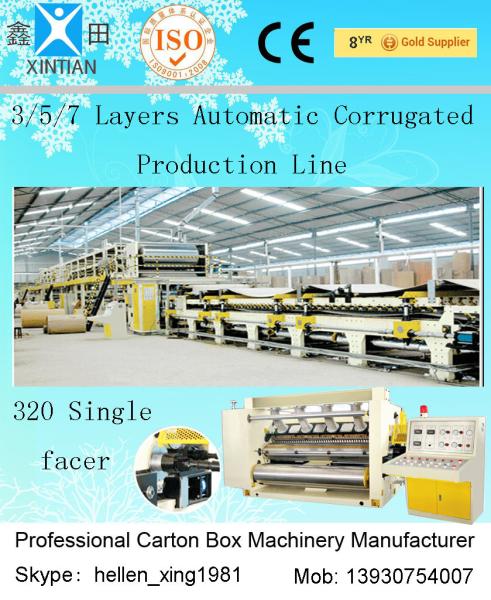 Buy cheap Computerized 3 / 5 / 7 Ply High Speed Corrugated Carton Making Machine ISO9001 from wholesalers