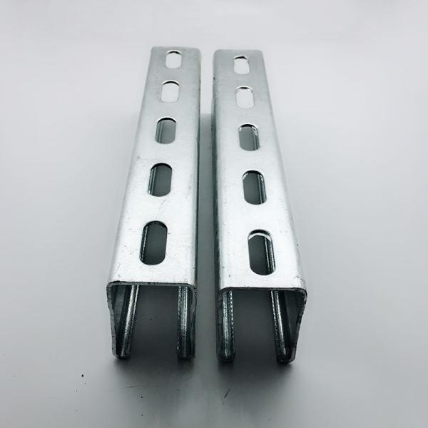 Buy cheap 41mm 304 Slotted Galvanized Metal Strut Channel ASTM Stainless Steel C Shaped Channel from wholesalers