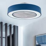 Macaron Ceiling fan lamp Intelligent remote control AC motor restaurant celling