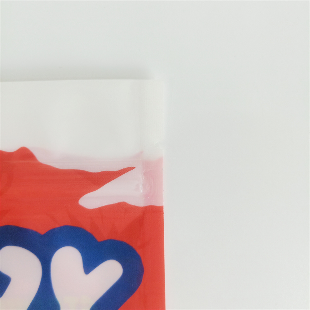 Custom Printed Food Grade Plastic Bag For Sugar Packaging Three Side Seal Candy Sugar Pouch Zip Lock Sugar Bag With Window