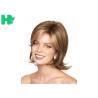 Buy cheap Natural Hair Line Brown Mixed Blonde Heat Safe Synthetic Wigs 10 Inch No Tangle For White Girl from wholesalers
