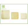 Buy cheap Fast Food Restaurant Disposable Wooden Plates Compostable Utensils 115 * 115 * 15mm from wholesalers