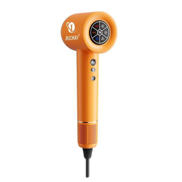 Gray/Black/Orange 110000rpm High Speed BLDC Fast Drying Hair Dryer For Damaged