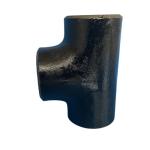 STD Round Carbon Steel Seamless Buttweld Straight and Reducer Tee Black Painting