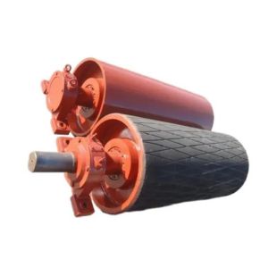 Buy cheap Conveyor Belt Pulley with Herringbone Chevron Rubber Lagging from wholesalers