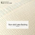 Non Slip Loop Pile Bath Mat Polyester Shaggy Microfiber Tufted