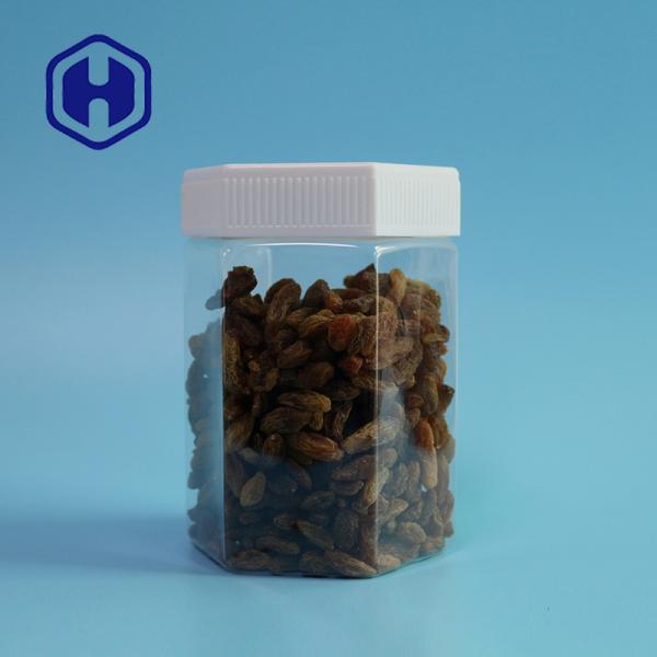 Buy cheap Hexagonal 23oz 680ml Leak Proof Plastic Jar With Screw Lids from wholesalers