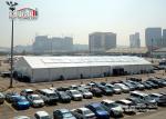 Aluminum Outdoor Exhibition Tents , White Color PVC Sidewall Permanent Structure