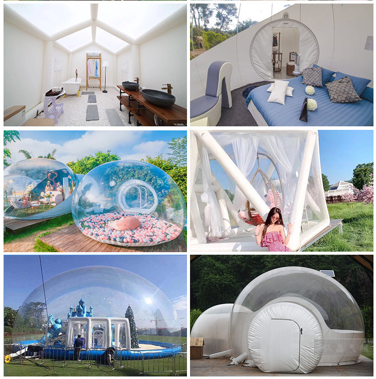 3m with blower air pump kids play transparent bubble house inflatable snow globe