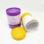 Airtight Paper Composite Paper Cans Protein Powder Packaging Tube With Screw