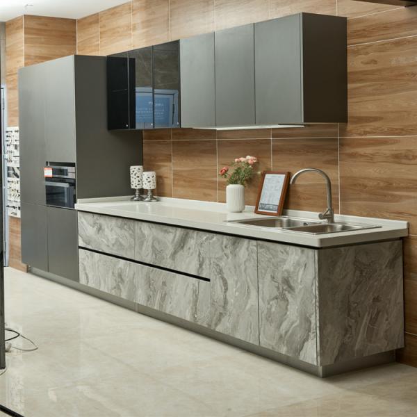 Buy cheap High End Matt Black Industrial Import Hotel Modular Kitchen Cabinets from wholesalers