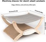 Cat'S Nest Wooden Cat Bed Swing Cat Rocker Chair All Seasons Removable And