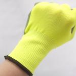 13 Gauge Polyester PU Work Gloves Wear Resistant Industrial Hand Protection