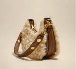 23cm 12cm Autumn Small Underarm Bag Underarm Lamb Saddle Bag