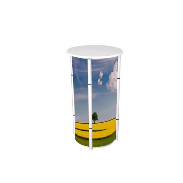 Buy cheap Spiral Tower System Promotional Counter Stand , Exhibition Round Promotion Table from wholesalers