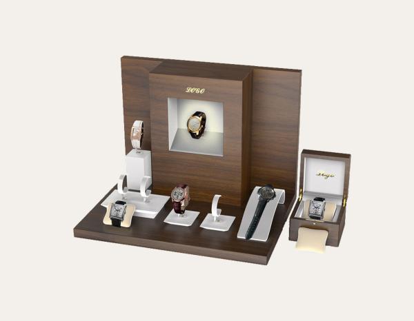 Buy cheap Wholesale Customzied Showcase Wood Watch Display Window Stand W/ Watch Box from wholesalers