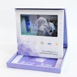 Hardcover 7 Inch LCD Video Brochure Business Gift Custom Printing video pack