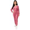 Buy cheap High Quality Velvet Custom Zip Hoodie Joggers Two Piece Velour Tracksuit Women from wholesalers