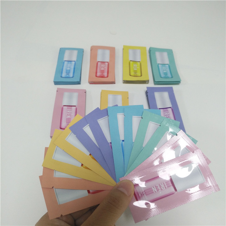 Aluminum Foil Cosmetic Facial Packaging Bag Printed 3 Sides Seal Mask Packet Eye Mask Packaging
