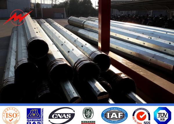 Buy cheap Q345 Polygonal 12M 6.5KN Steel Tubular Pole With Galvanization 15 Years Warranty from wholesalers