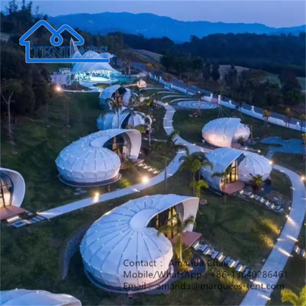 Buy cheap New Design Luxury Snail Shape Tent Hotel Experience Geodesic Tent For Camping from wholesalers