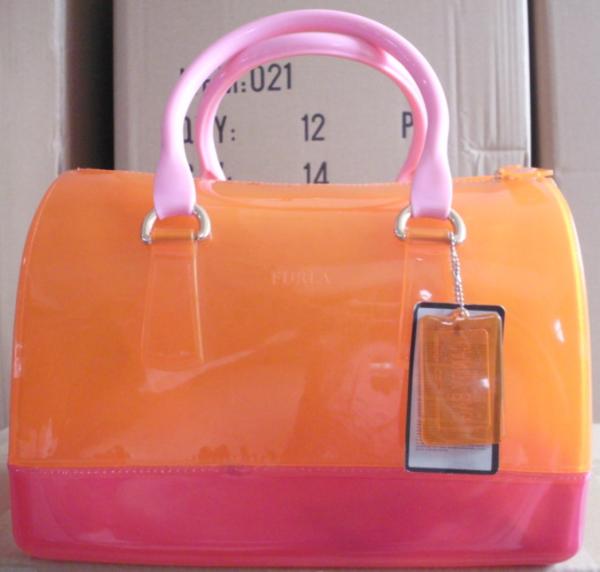 Silicone transparent jelly bags of candy color edition fashion hand the bill of