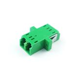 Green Eared Duplex A LC APC Optic Fiber Adapter Function for Optical Fiber