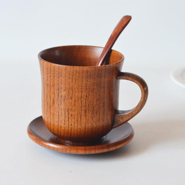 Buy cheap Japanese Solid Wooden Tea Cup Set Jujube Handcrafted With Handle from wholesalers