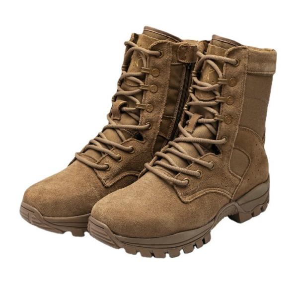 Buy cheap Full Grain Leather Brown Combat Military Boots Winter Mountaineering Boots Abrasion Resistant Puncture Proof from wholesalers