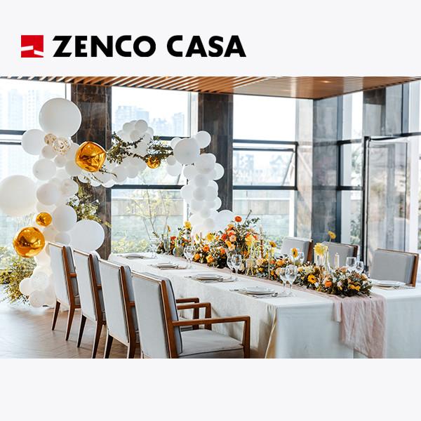 Buy cheap Hotel Restaurant Furniture Includes Long Solid Wood Dining Tables And High-End Fabric Dining Chairs from wholesalers