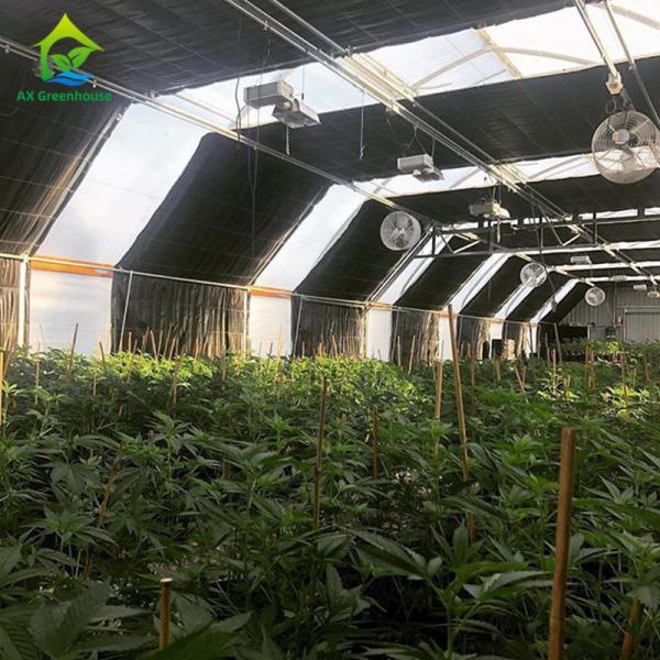 Buy cheap Manual Single Span Light Deprivation Greenhouse 30ft*100ft For Medicinal Plants from wholesalers