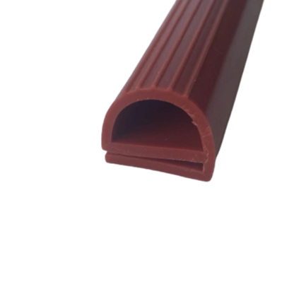 Transparent Sun Resistant D Shape Flexible Rubber Door Seal Silicone Profile for Oven