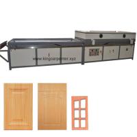Buy cheap Semi-automatic PVC film wood veneer vacuum membrane press machine for cabinet product