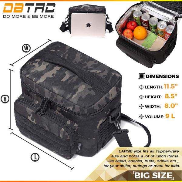 Buy cheap Portable Large Leakproof Lunch Bag Adult with Shoulder Strap and Side Pocket from wholesalers