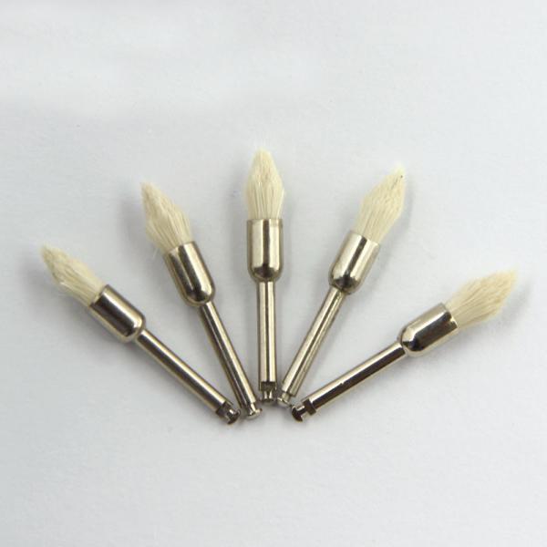 Buy cheap Oral Prophylaxis Dental Prophy Brush Polishing Soft Goat Hair White Tapered Pointed from wholesalers