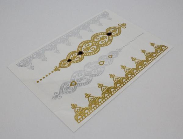 Buy cheap Temporary metallic jewelry tattoos from wholesalers